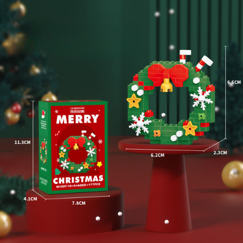 SANTA BLOCS™ – 12 Figurines de Noël Créatives