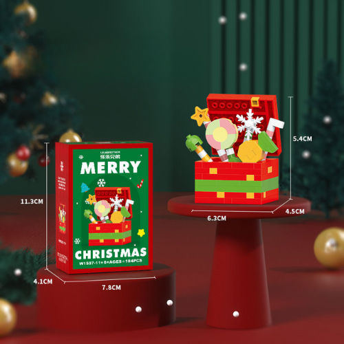 SANTA BLOCS™ – 12 Figurines de Noël Créatives