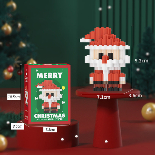 SANTA BLOCS™ – 12 Figurines de Noël Créatives