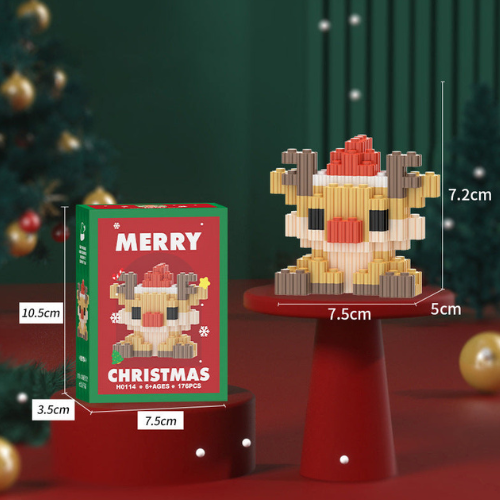 SANTA BLOCS™ – 12 Figurines de Noël Créatives