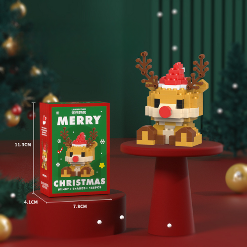 SANTA BLOCS™ – 12 Figurines de Noël Créatives