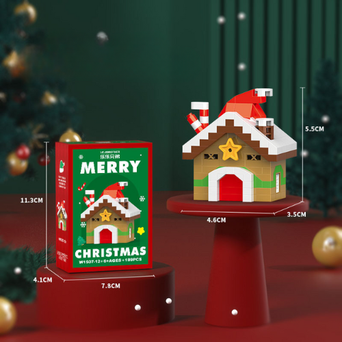 SANTA BLOCS™ – 12 Figurines de Noël Créatives