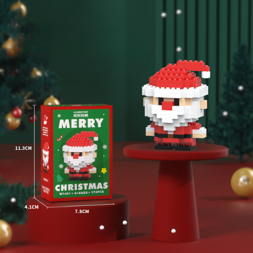 SANTA BLOCS™ – 12 Figurines de Noël Créatives