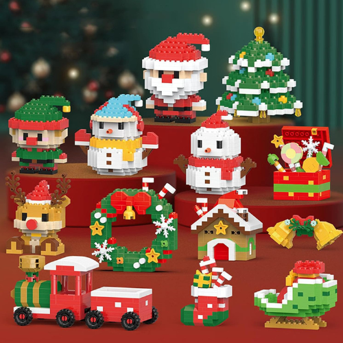 SANTA BLOCS™ – 12 Figurines de Noël Créatives