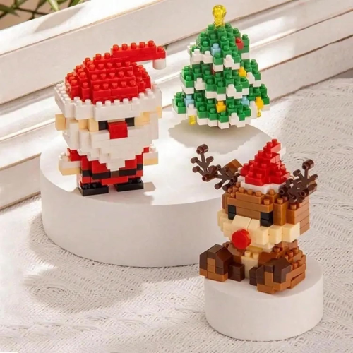 SANTA BLOCS™ – 12 Figurines de Noël Créatives