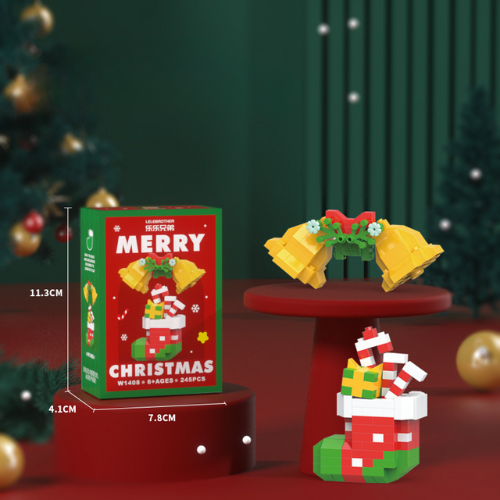 SANTA BLOCS™ – 12 Figurines de Noël Créatives